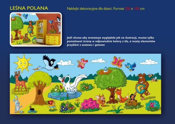 Leśna Polana  XL - 250 x 100 cm.